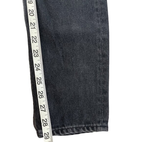 GRLFRND Karolina Black High Rise Straight Ripped Jeans Wild Thing 25 $195 - Picture 5 of 13